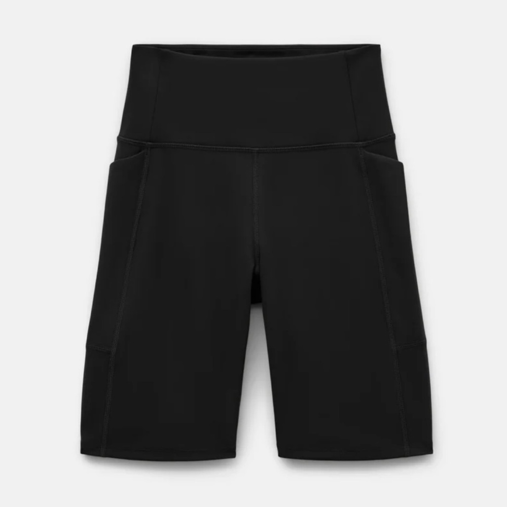 Girlfriend Collective Black High rise bike shorts with pockets